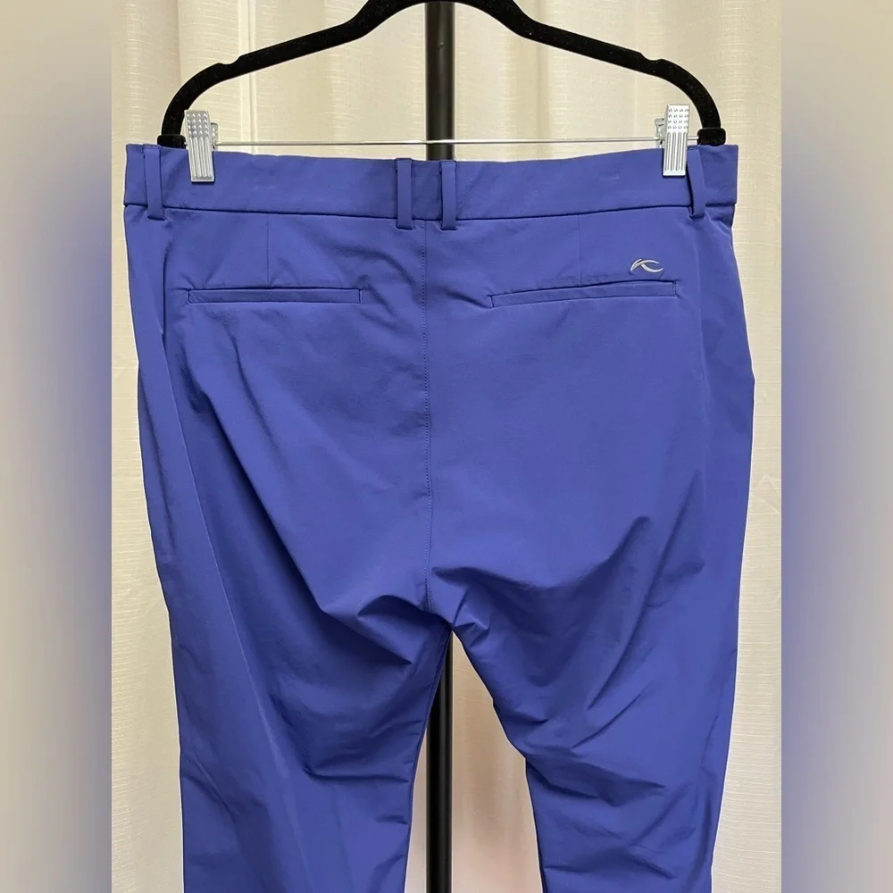 Kjus blue regular fit golf pants | size 36x32